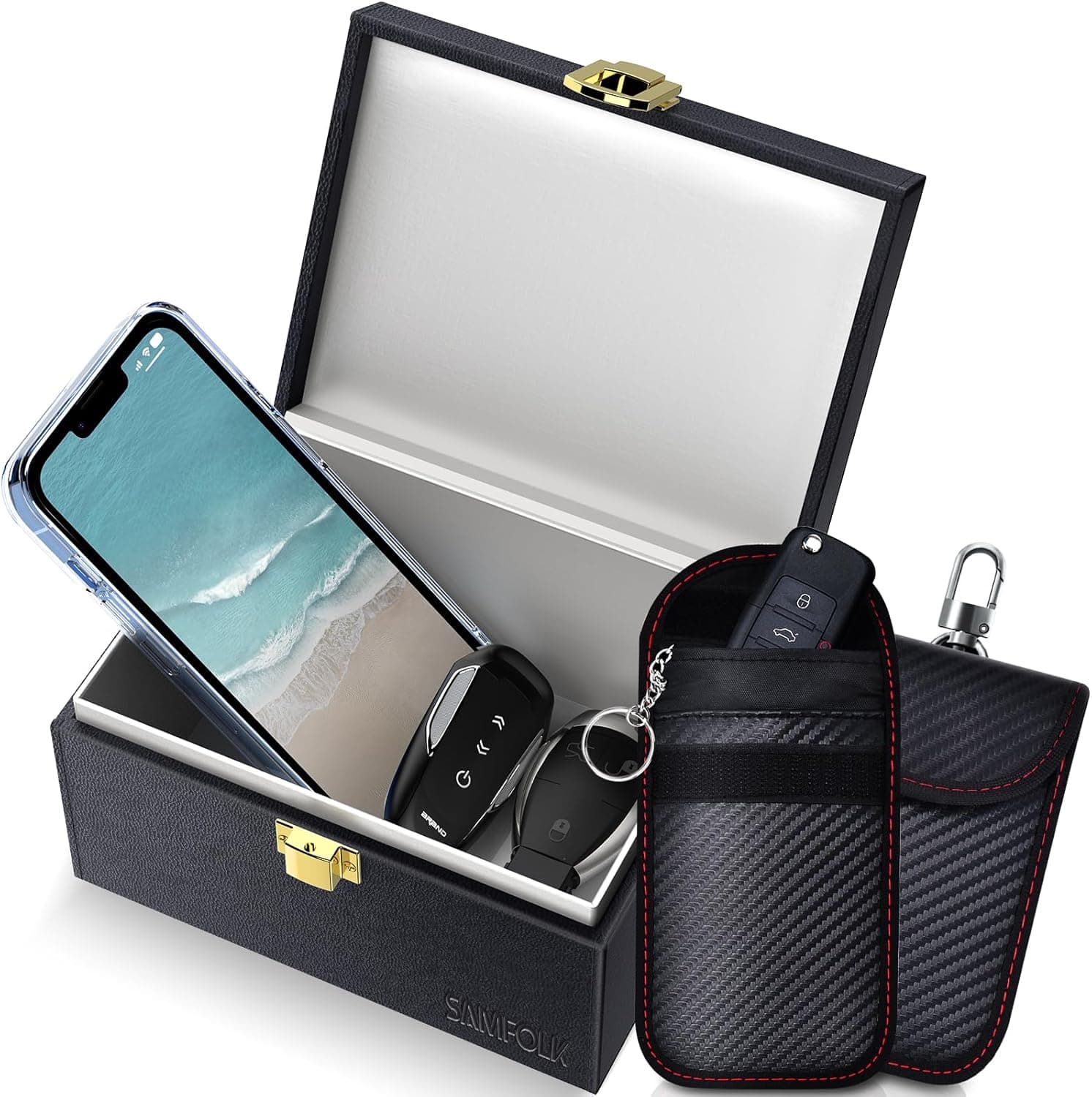 Samfolk Faraday Box and Pouch 2 Pack keyless key protector 🛡️
