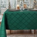 Thumbnail principal de SASTYBALE Green Christmas Jacquard Tablecloth 132x178 cm 📦