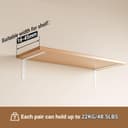 Thumbnail 4 de Sayayo EJ5230W-2P 300mm L shelf bracket 🛠️