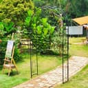 Thumbnail 1 de SCENDOR Rose Arch Arbour 87" Iron Garden Arch 🌿