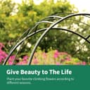 Thumbnail 4 de SCENDOR Rose Arch Arbour 87" Iron Garden Arch 🌿