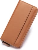 Thumbnail principal de SCHLATUM RFID blocking leather zip wallet — large capacity 👛