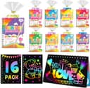 Thumbnail principal de Scratch Art 16-Pack rainbow scratch cards for kids 🎨