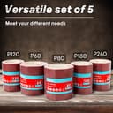 Thumbnail 2 de SHALL Sandpaper Roll Set 9.3cm x 5m, 5 grits 🛠️