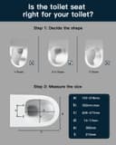 Thumbnail 1 de D Shape Soft Close Toilet Seat 1 — toilet seat 🚽