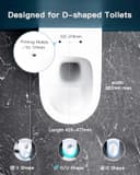 Thumbnail 6 de D Shape Soft Close Toilet Seat 1 — toilet seat 🚽