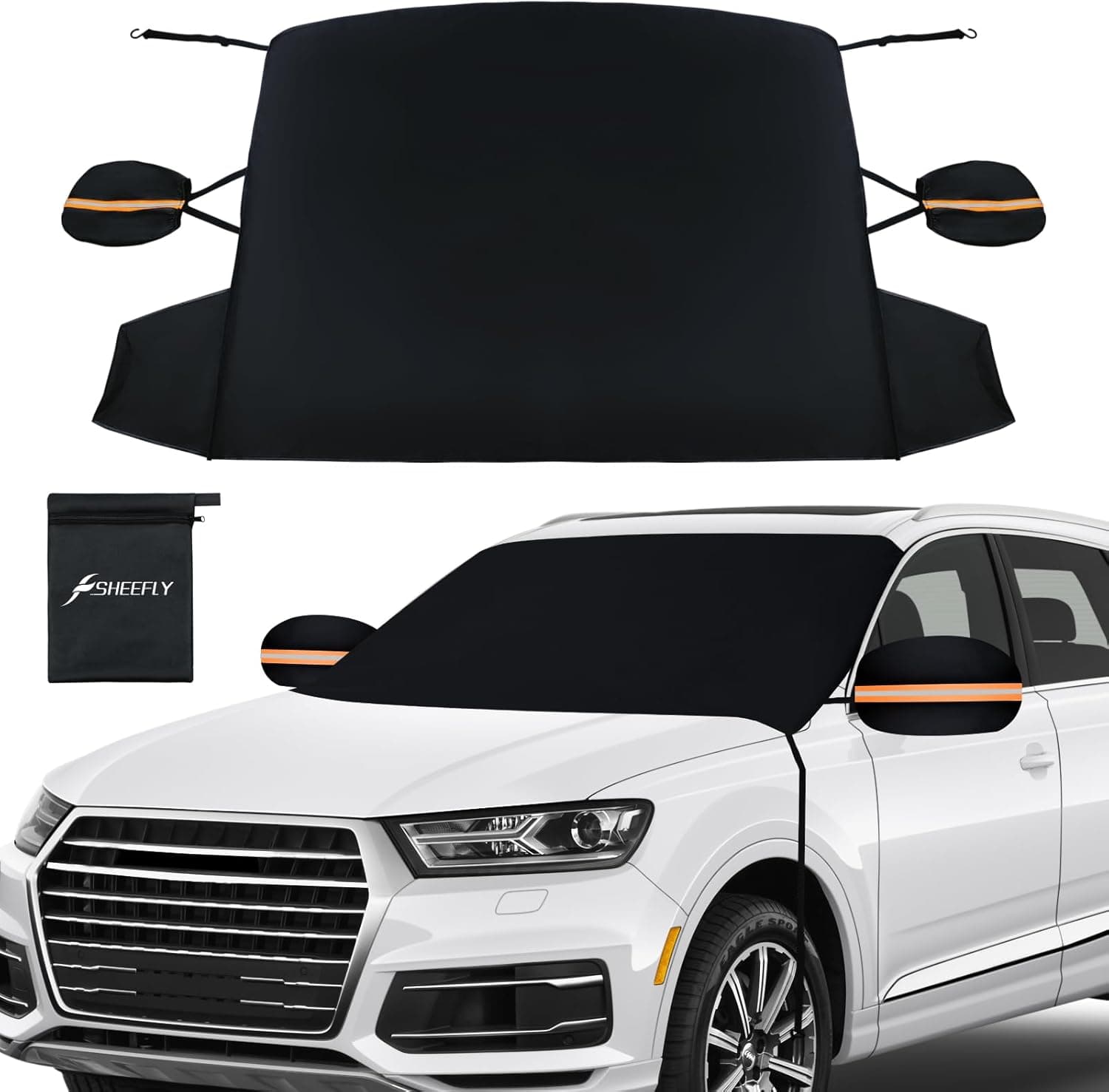 SHEEFLY 195 x 120 cm windscreen cover for snow ❄️🚗