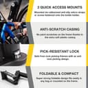 Thumbnail 2 de SIGTUNA Bicycle Lock - Bicycle Lock for Road Bike, Mountain Bike, E-Bike, Folding Bike with Bracket
SIGTUNA Bicycle Lock - Bicycle Lock for Road Bike…