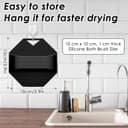 Thumbnail 1 de Silicone Body Scrubber 2-pack with anti-slip handle 🛁