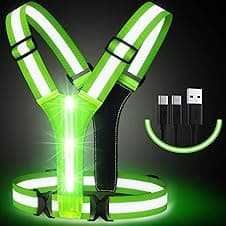 Simket LED Reflective Vest USB Rechargeable for Running 🏃♂️