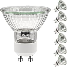 Simusi GU10 50W halogen spotlight bulbs, pack of 6 💡