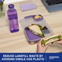 Thumbnail 2 de Sistema Square 1L leakproof kids water bottle set 📦