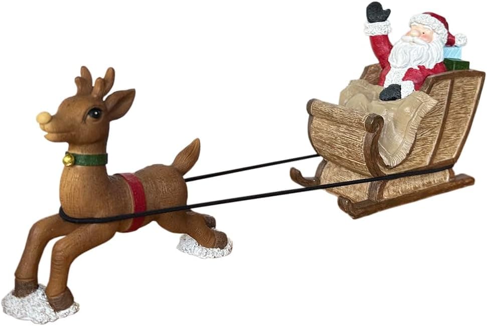 SLOCME Aquarium Santa Claus Sleigh decoration 🎣