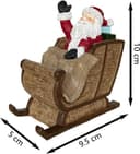 Thumbnail 2 de SLOCME Aquarium Santa Claus Sleigh decoration 🎣