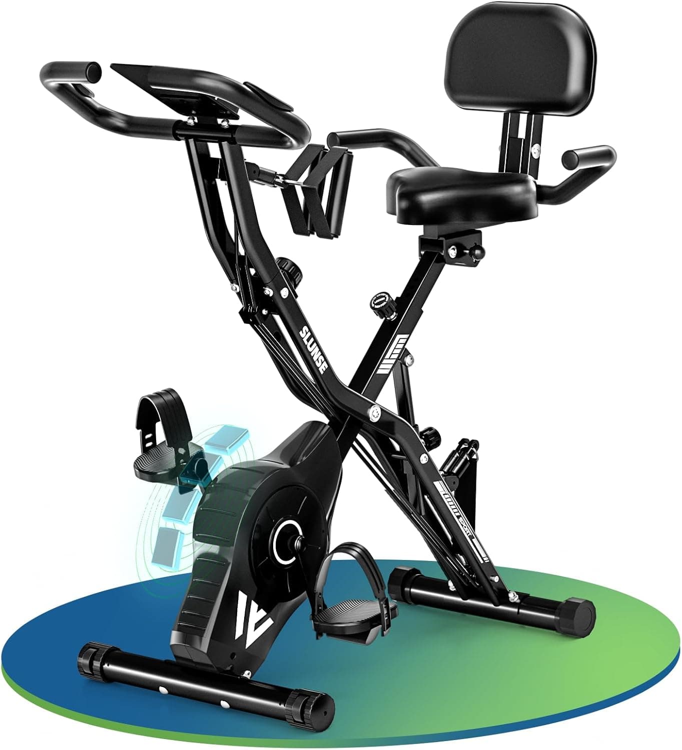 SLUNSE 5 IN 1 Exercise Bike, 350 lbs capacity 🚴