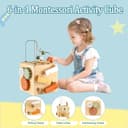Thumbnail 1 de Smartwo Montessori Wooden Activity Cube for Ages 1–4 🧸