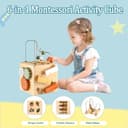 Thumbnail 2 de Smartwo Montessori Wooden Activity Cube for Ages 1–4 🧸
