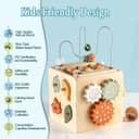 Thumbnail 4 de Smartwo Montessori Wooden Activity Cube for Ages 1–4 🧸