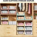 Thumbnail 3 de SNSLXH 8 Pack Stackable Storage Boxes for Wardrobe 🧺
