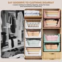 Thumbnail 6 de SNSLXH 8 Pack Stackable Storage Boxes for Wardrobe 🧺