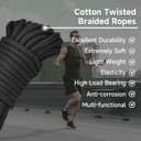 Thumbnail 4 de Soft Cotton Rope Thick Cord 10 m — all‑purpose rope 🧵