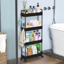 Thumbnail 6 de SOLEJAZZ 4-Tier Slim Storage Trolley 🧺