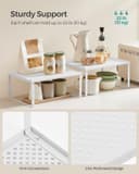 Thumbnail 3 de SONGMICS KCS01WT Stackable cupboard organisers (set of 2) 🧰