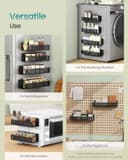 Thumbnail 4 de SONGMICS KCS061B01 Magnetic Spice Rack Set, 4 pcs 🧂