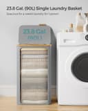 Thumbnail 2 de SONGMICS LCB509G01 90L laundry basket with lid 🧺