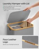 Thumbnail 3 de SONGMICS LCB509G01 90L laundry basket with lid 🧺