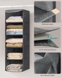 Thumbnail 5 de SONGMICS RCH005G02 wardrobe organiser set of 2, foldable with bamboo hooks 🧥