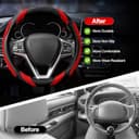Thumbnail 3 de Sportage Leather Steering Wheel Cover 37cm 🚗