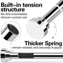 Thumbnail 3 de Stainless Steel Extendable Shower Curtain Rod 130–193 cm 🚿