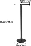 Thumbnail 5 de Stainless Steel Free-standing Toilet Roll Holder 🚽