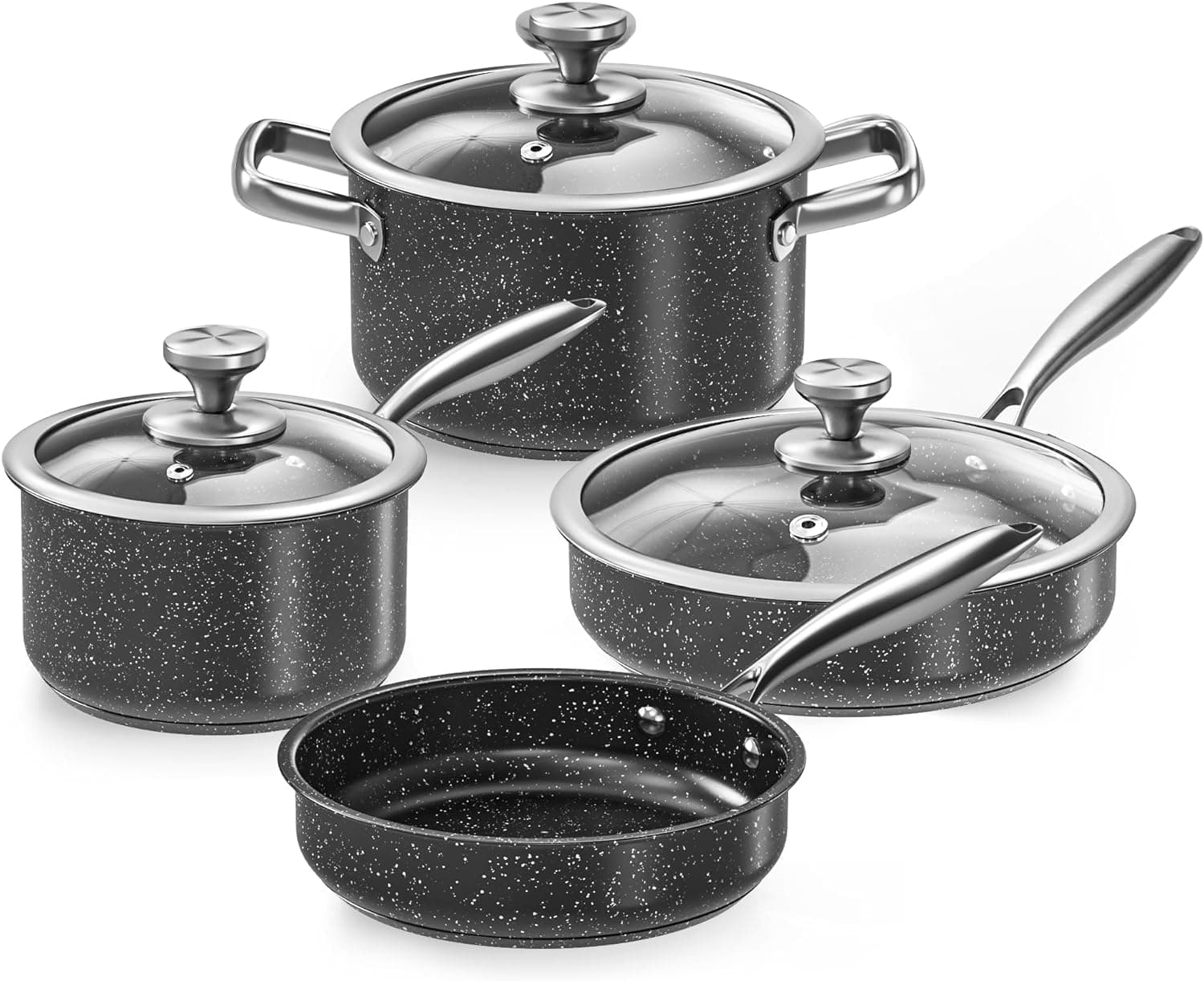 Stainless Steel 7-Piece Cookware Set 🍳