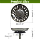 Thumbnail 2 de 2 Pack Stainless Steel Sink Strainer 80mm 🧰
