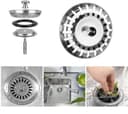 Thumbnail 5 de 2 Pack Stainless Steel Sink Strainer 80mm 🧰