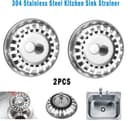 Thumbnail 6 de 2 Pack Stainless Steel Sink Strainer 80mm 🧰