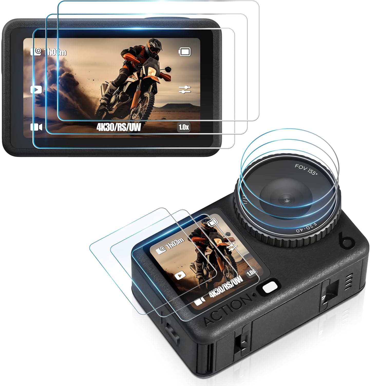 STARTRC PHOTO 9Pcs screen protector for DJI Osmo Action 6 📷