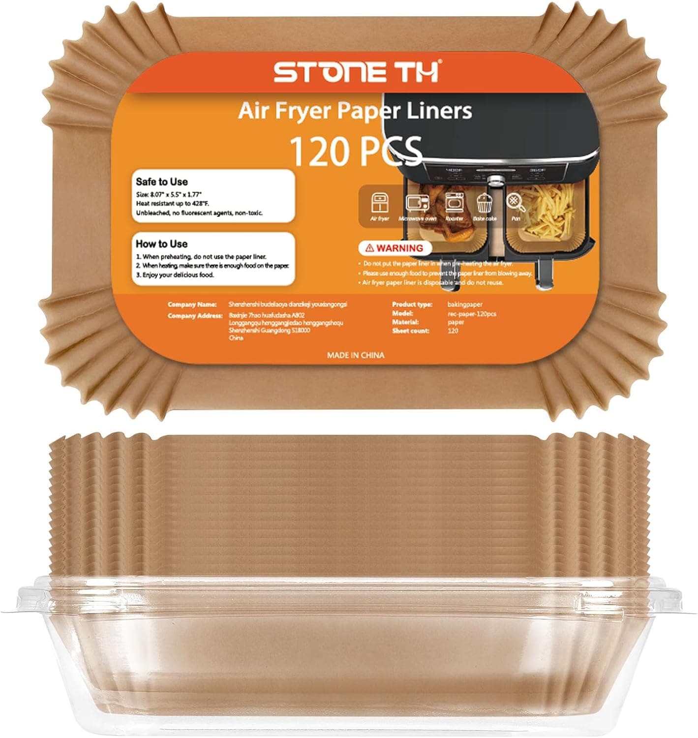 Stone TH 120pcs air fryer liners for Ninja dual 🍽️