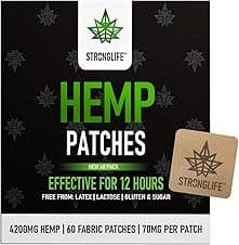 Stronglife Hemp Patches 70mg, 60 pack 🩹
