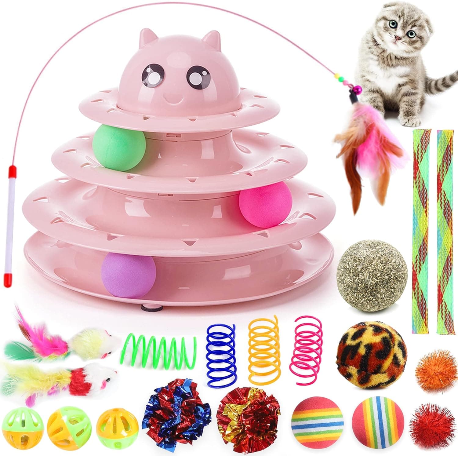 Suhaco 21 Pack Cat Toys interactive set 🐱