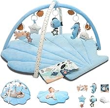 Suihuooo Baby Play Mat Ocean Shell with 6 toys 🧸