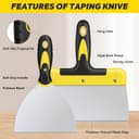 Thumbnail 2 de suokoun Paint Wallpaper Scraper Set 4-pack, 2–8" 🛠️