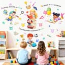 Thumbnail principal de Supzone Reading Corner Wall Stickers Inspirational Quotes 📚