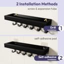 Thumbnail 3 de SWTYMIKI Key Holder with Wood Tray and 6 Hooks 📌