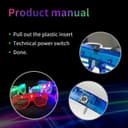 Thumbnail 4 de SZHFU 12 Pcs Neon Shutter Glasses, 3‑mode party 🎉🕶️