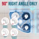 Thumbnail 4 de TAILI Shower Corner Shelves 2-pack shower caddy 🛁