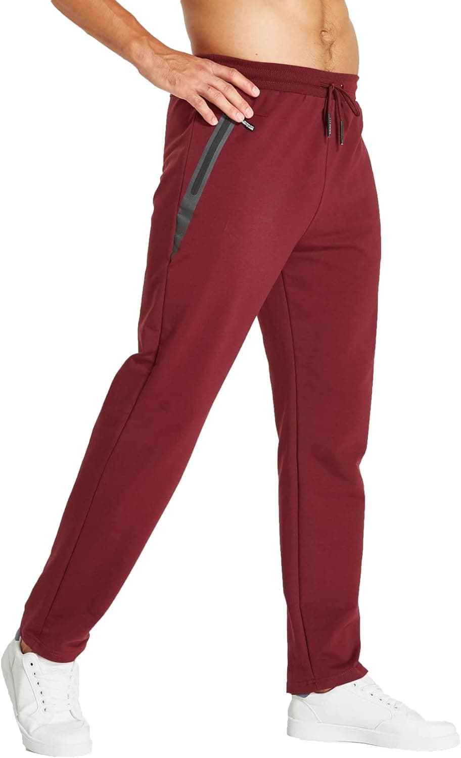 Tansozer Mens Slim Fit Joggers with Zip Pockets 🩳