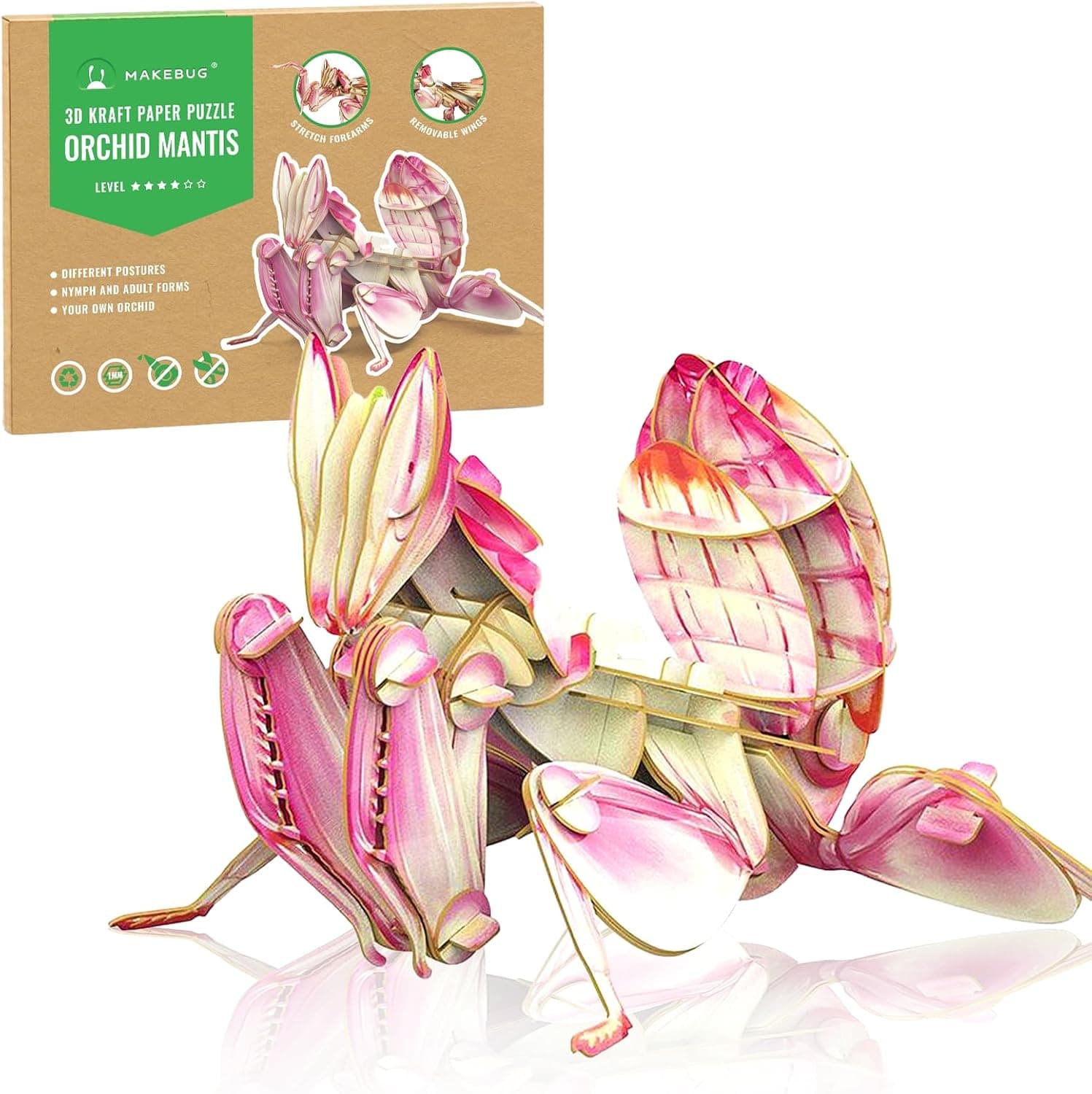 Tapwish Orchid Mantis 159pcs 3D puzzle for kids 🧩